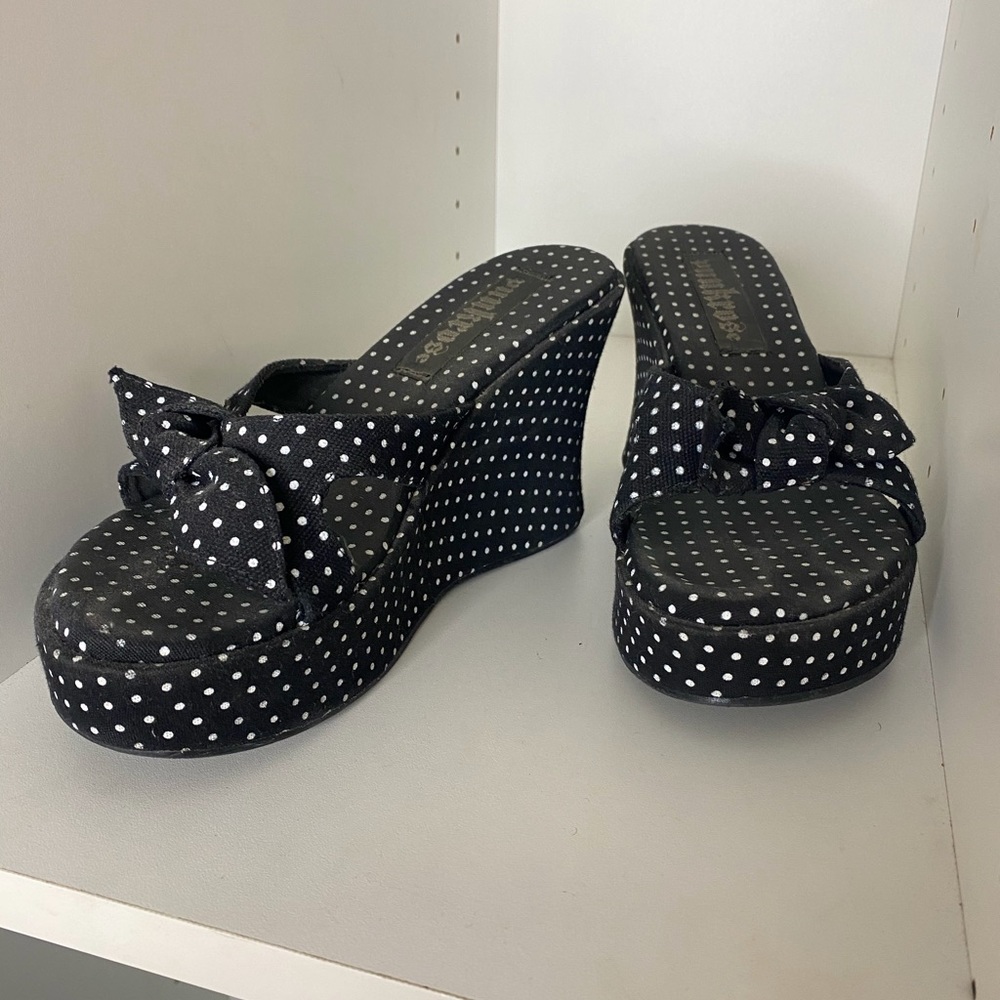 Punkrose slip on heels
